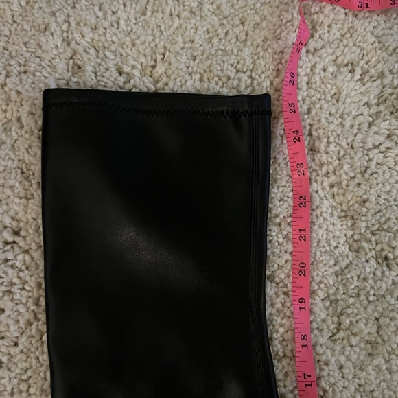 Steve Madden Tanzee Black Tall Knee High Block Heel Boots Size 8 - Picture 10 of 12